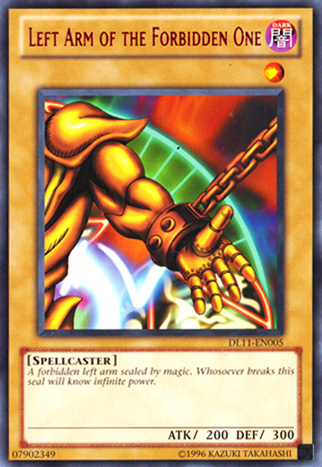 Left Arm of the Forbidden One (Red) [DL11-EN005] Rare | Deep Dive Games St. Marys