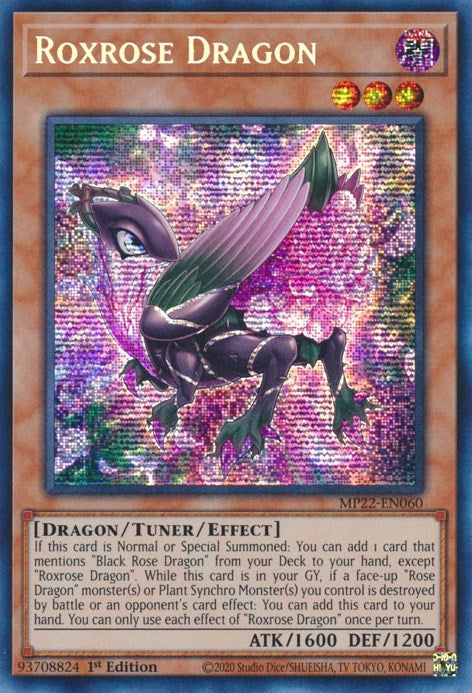 Roxrose Dragon [MP22-EN060] Prismatic Secret Rare | Deep Dive Games St. Marys