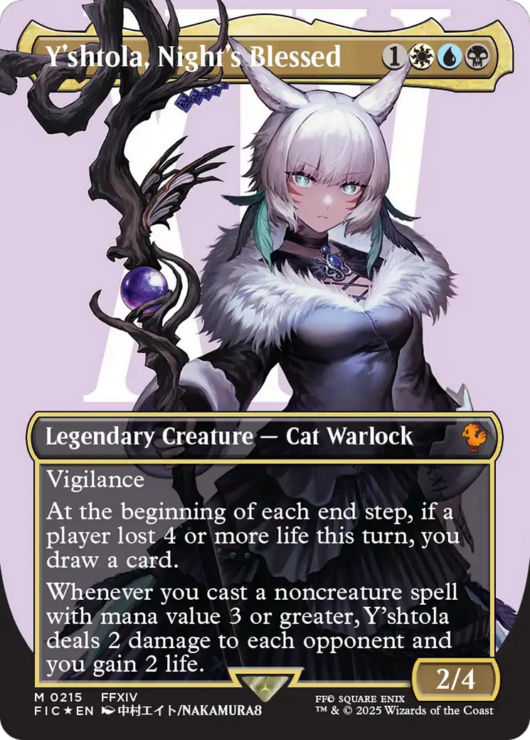 Y'shtola, Night's Blessed (Borderless) (Surge Foil) [FINAL FANTASY Commander] | Deep Dive Games St. Marys