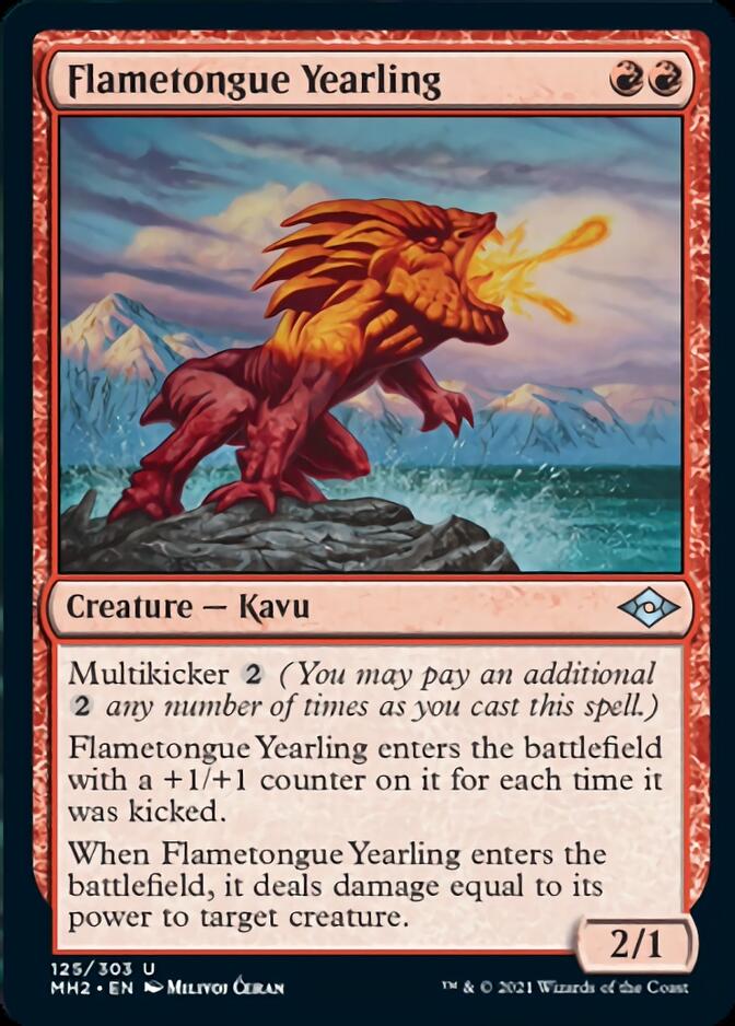 Flametongue Yearling [Modern Horizons 2] | Deep Dive Games St. Marys