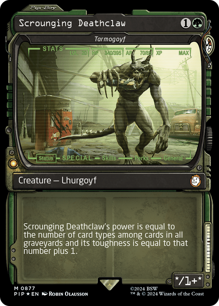 Scrounging Deathclaw - Tarmogoyf (Showcase) (Surge Foil) [Fallout] | Deep Dive Games St. Marys