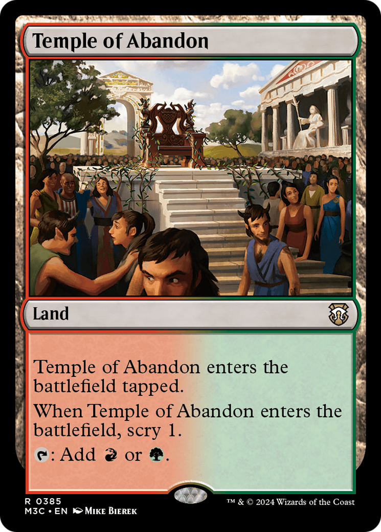 Temple of Abandon (Ripple Foil) [Modern Horizons 3 Commander] | Deep Dive Games St. Marys