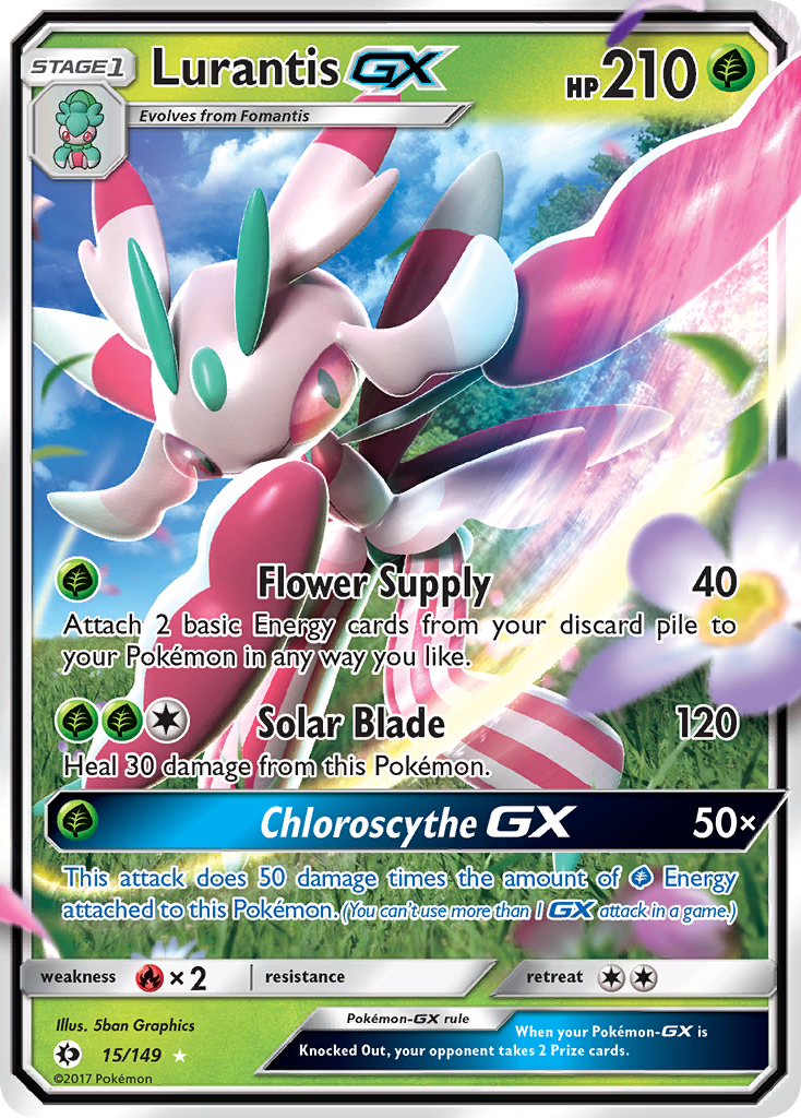 Lurantis GX (15/149) [Sun & Moon: Base Set] | Deep Dive Games St. Marys