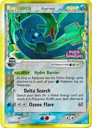 Rayquaza (16/110) (Delta Species) (Stamped) [EX: Holon Phantoms] | Deep Dive Games St. Marys