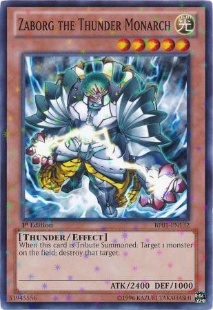 Zaborg the Thunder Monarch [BP01-EN132] Starfoil Rare | Deep Dive Games St. Marys