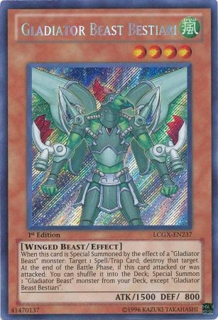 Gladiator Beast Bestiari [LCGX-EN237] Secret Rare | Deep Dive Games St. Marys