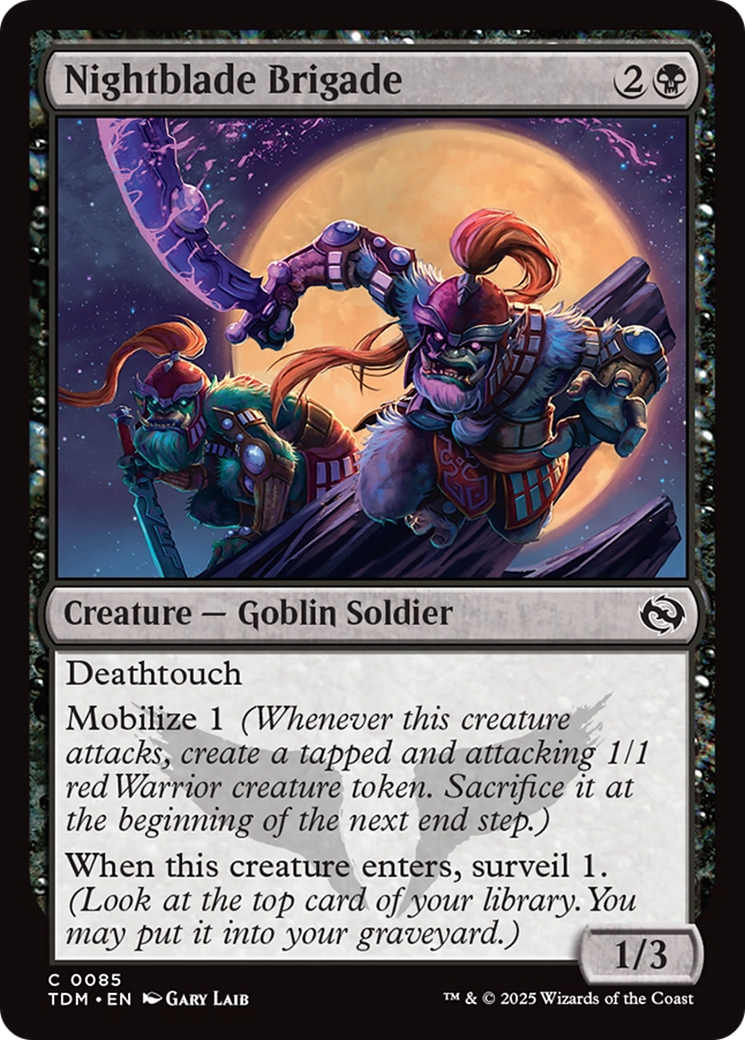 Nightblade Brigade [Tarkir: Dragonstorm] | Deep Dive Games St. Marys