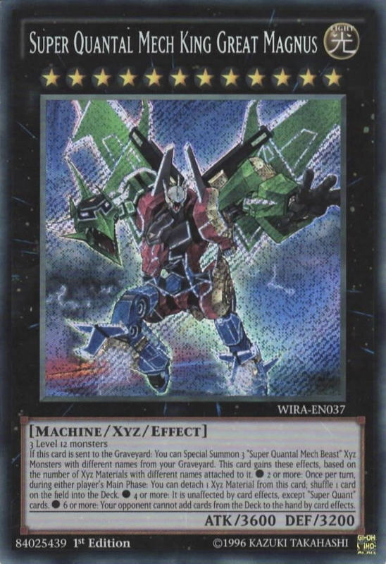 Super Quantal Mech King Great Magnus [WIRA-EN037] Secret Rare | Deep Dive Games St. Marys