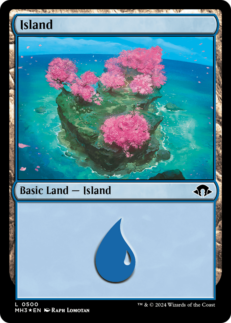 Island (0500) (Ripple Foil) [Modern Horizons 3] | Deep Dive Games St. Marys