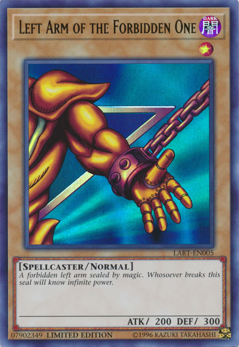 Left Arm of the Forbidden One [LART-EN005] Ultra Rare | Deep Dive Games St. Marys