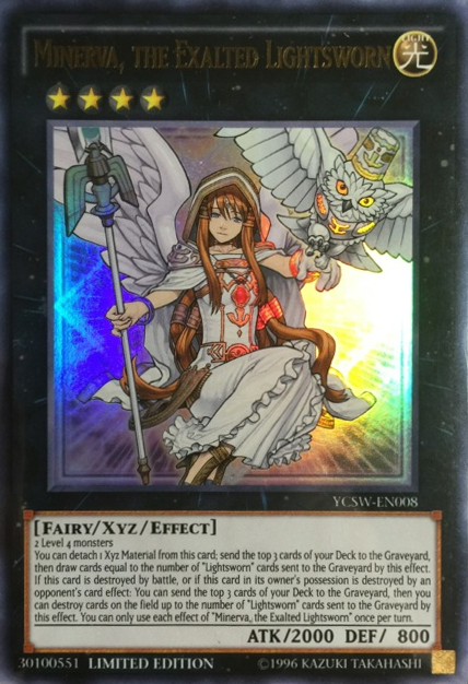 Minerva, the Exalted Lightsworn [YCSW-EN008] Ultra Rare | Deep Dive Games St. Marys