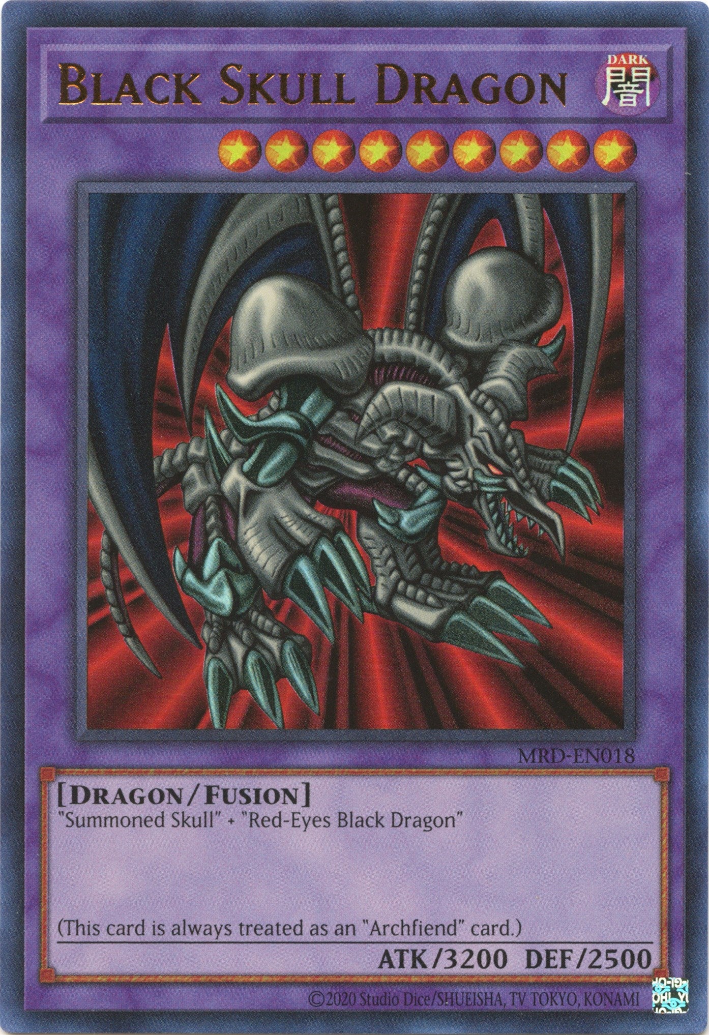 Black Skull Dragon (25th Anniversary) [MRD-EN018] Ultra Rare | Deep Dive Games St. Marys