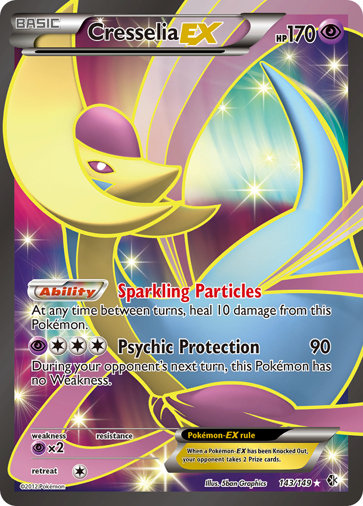 Cresselia EX (143/149) [Black & White: Boundaries Crossed] | Deep Dive Games St. Marys