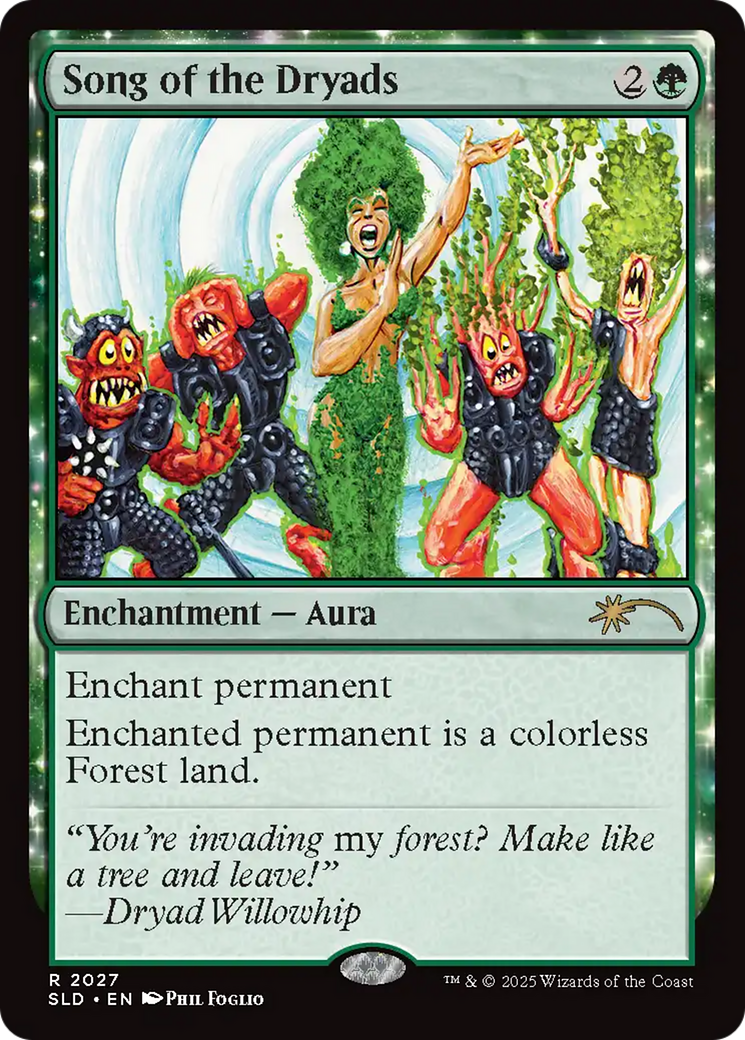 Song of the Dryads (2027) (Rainbow Foil) [Secret Lair Drop Series] | Deep Dive Games St. Marys
