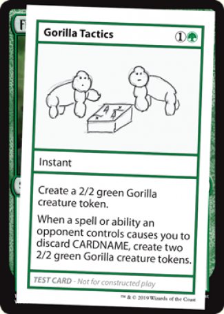 Gorilla Tactics (2021 Edition) [Mystery Booster Playtest Cards] | Deep Dive Games St. Marys