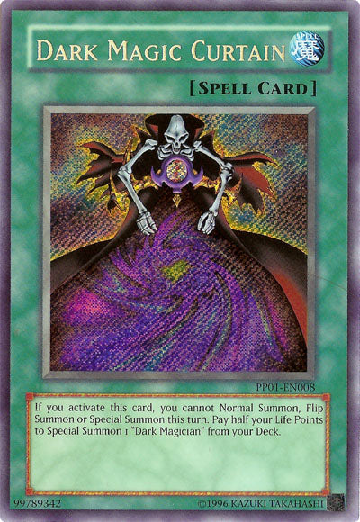 Dark Magic Curtain [PP01-EN008] Secret Rare | Deep Dive Games St. Marys