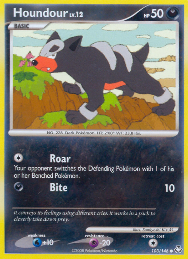 Houndour (103/146) [Diamond & Pearl: Legends Awakened] | Deep Dive Games St. Marys