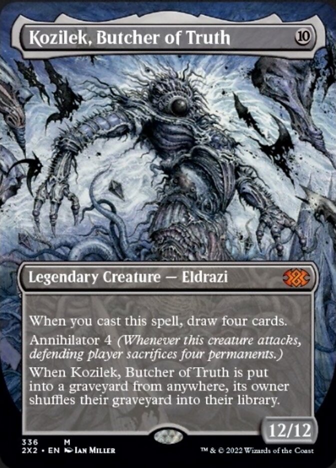 Kozilek, Butcher of Truth (Borderless Alternate Art) [Double Masters 2022] | Deep Dive Games St. Marys