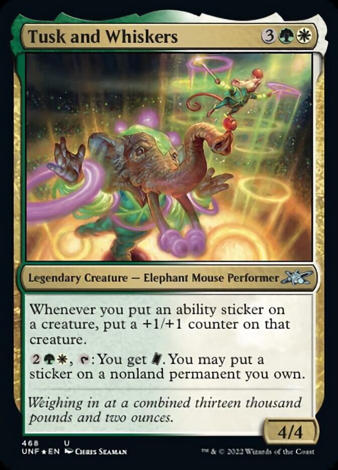 Tusk and Whiskers (Galaxy Foil) [Unfinity] | Deep Dive Games St. Marys