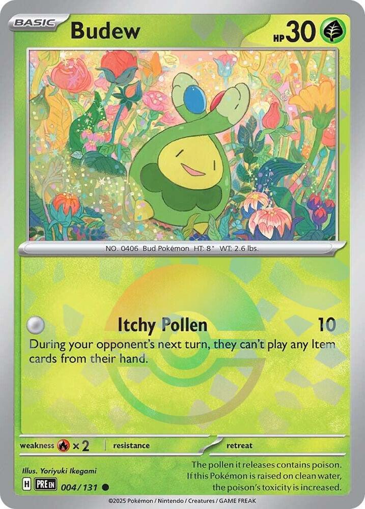 Budew (004/131) (Poke Ball Pattern) [Scarlet & Violet: Prismatic Evolutions] | Deep Dive Games St. Marys