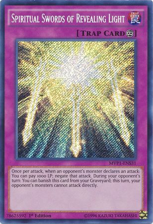 Spiritual Swords of Revealing Light [MVP1-ENS31] Secret Rare | Deep Dive Games St. Marys