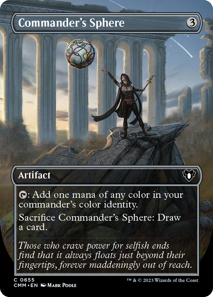 Commander's Sphere (Borderless Alternate Art) [Commander Masters] | Deep Dive Games St. Marys