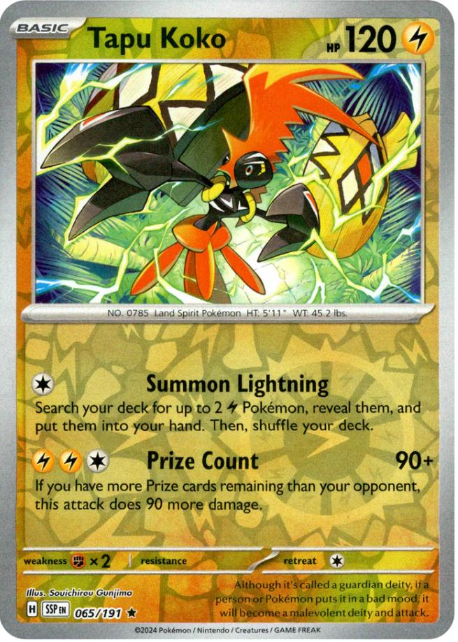 Tapu Koko (065/191) [Scarlet & Violet: Surging Sparks] | Deep Dive Games St. Marys