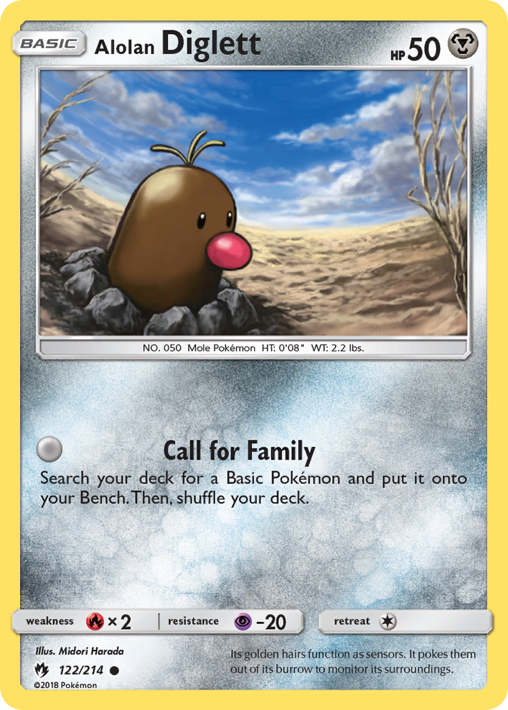 Alolan Diglett (122/214) [Sun & Moon: Lost Thunder] | Deep Dive Games St. Marys