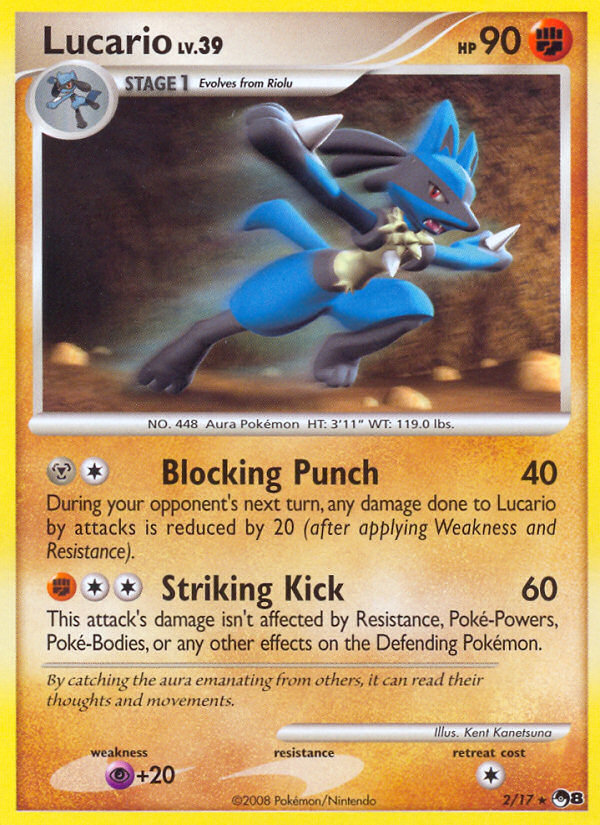 Lucario (2/17) [POP Series 8] | Deep Dive Games St. Marys