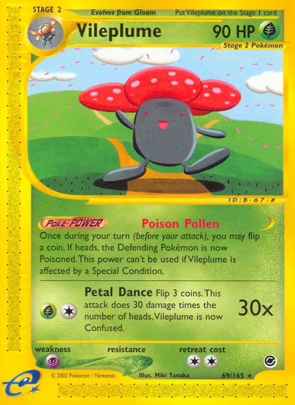 Vileplume (69/165) [Expedition: Base Set] | Deep Dive Games St. Marys