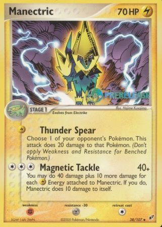 Manectric EX (38/107) (Deoxys Prerelease Promo) [Nintendo: Black Star Promos] | Deep Dive Games St. Marys