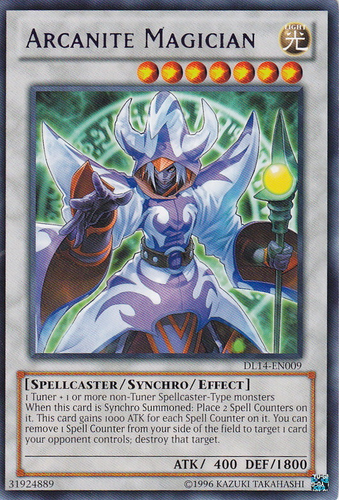 Arcanite Magician (Blue) [DL14-EN009] Rare | Deep Dive Games St. Marys