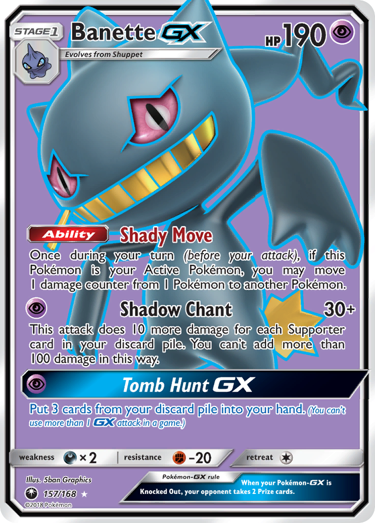 Banette GX (157/168) [Sun & Moon: Celestial Storm] | Deep Dive Games St. Marys