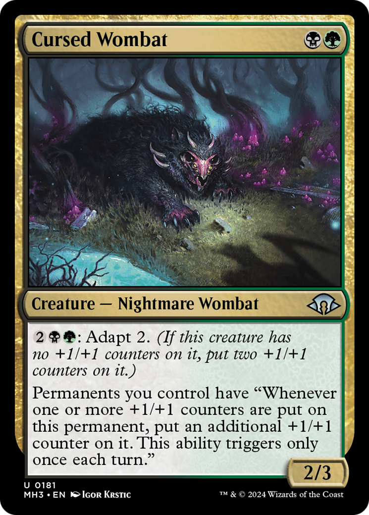 Cursed Wombat [Modern Horizons 3] | Deep Dive Games St. Marys