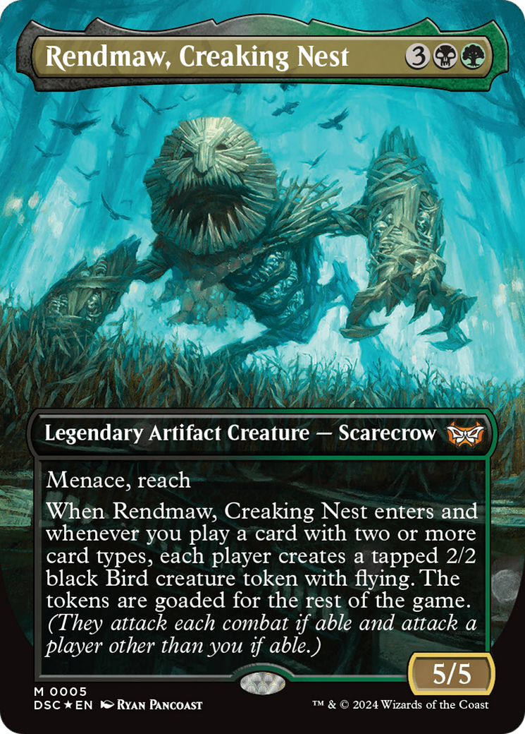 Rendmaw, Creaking Nest (Borderless) [Duskmourn: House of Horror Commander] | Deep Dive Games St. Marys