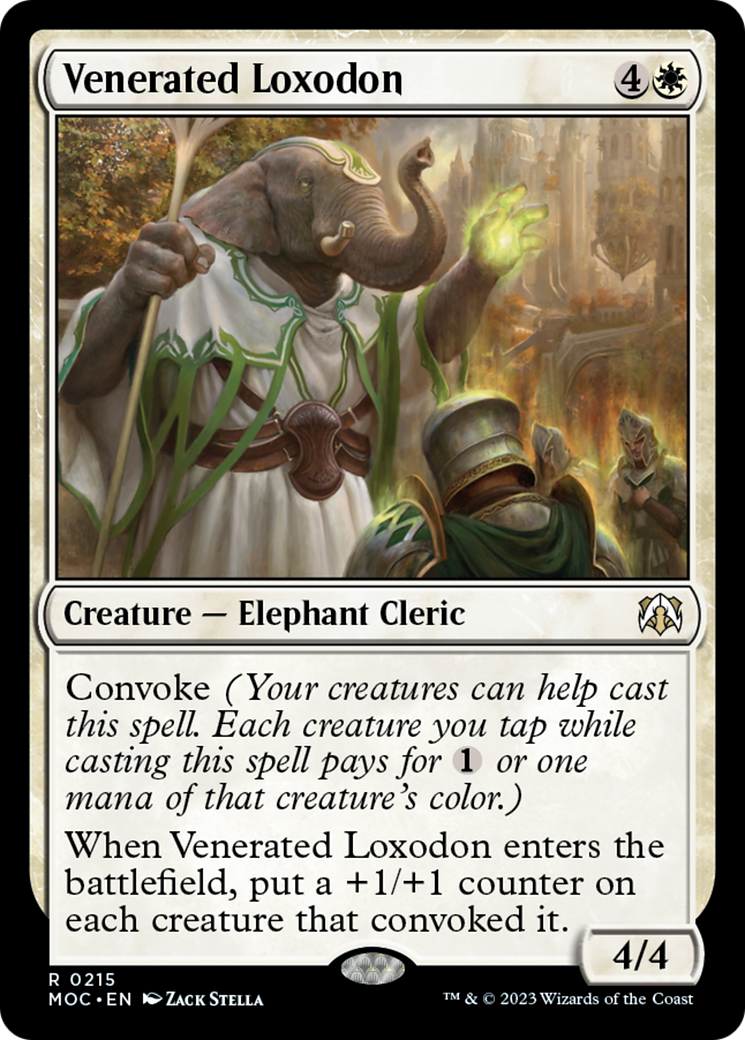 Venerated Loxodon [March of the Machine Commander] | Deep Dive Games St. Marys