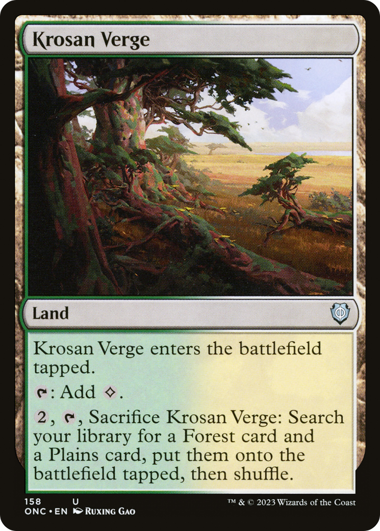 Krosan Verge [Phyrexia: All Will Be One Commander] | Deep Dive Games St. Marys