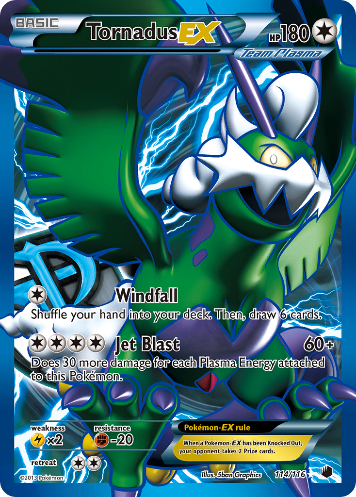 Tornadus EX (114/116) [Black & White: Plasma Freeze] | Deep Dive Games St. Marys