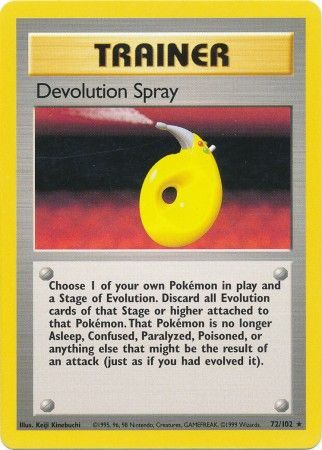 Devolution Spray (72/102) [Base Set Unlimited] | Deep Dive Games St. Marys