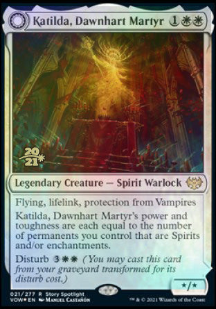 Katilda, Dawnhart Martyr // Katilda's Rising Dawn [Innistrad: Crimson Vow Prerelease Promos] | Deep Dive Games St. Marys