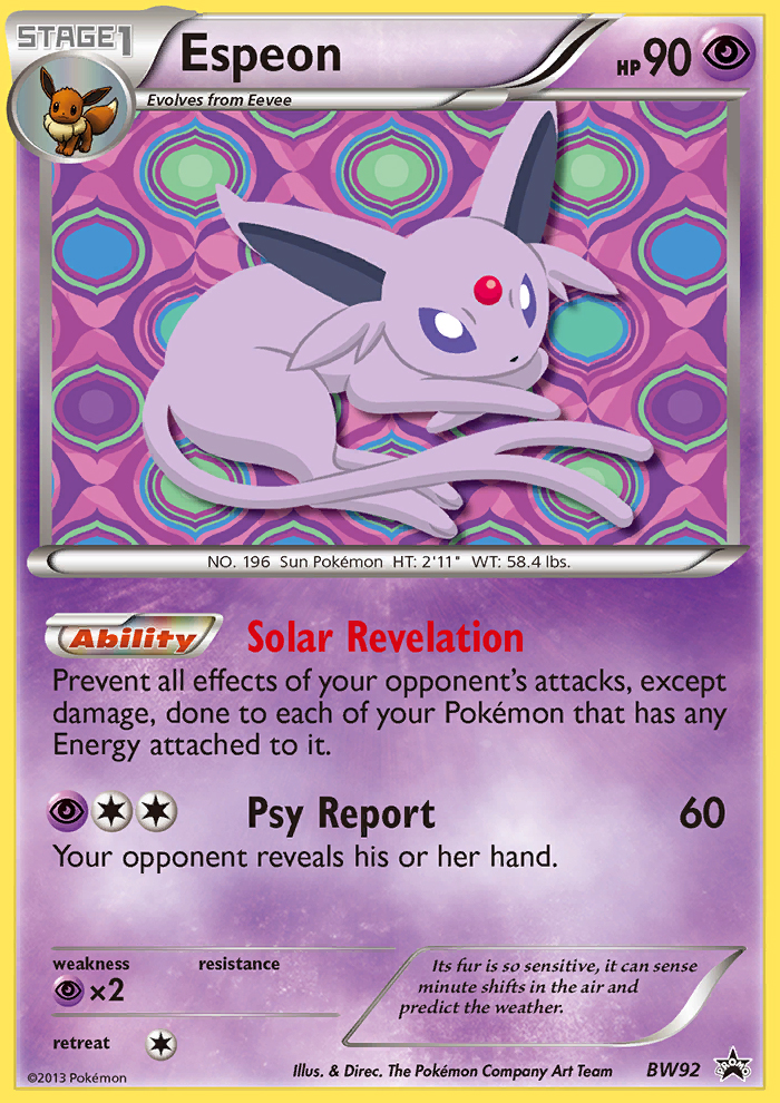 Espeon (BW92) [Black & White: Black Star Promos] | Deep Dive Games St. Marys