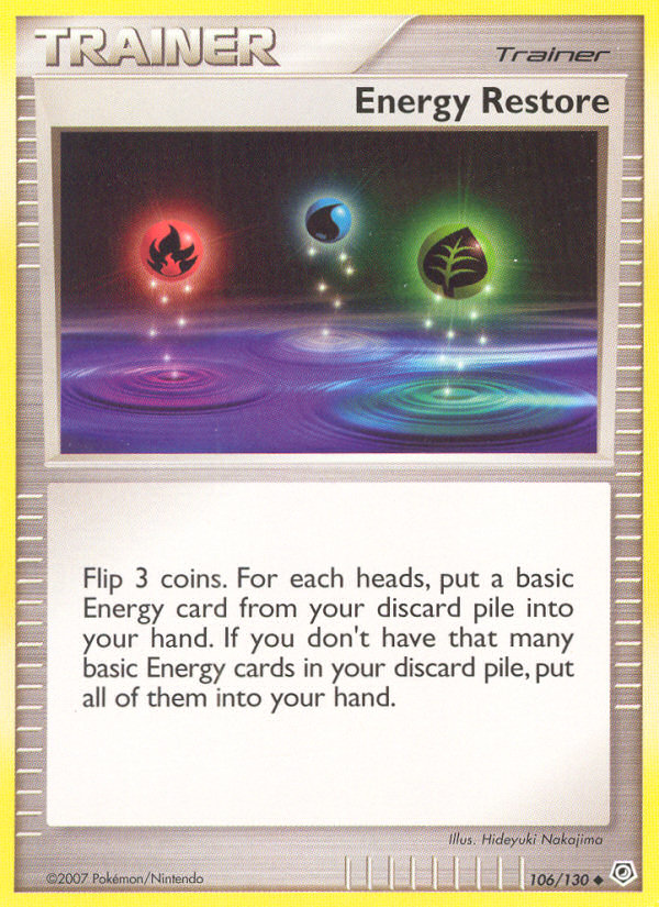 Energy Restore (106/130) [Diamond & Pearl: Base Set] | Deep Dive Games St. Marys