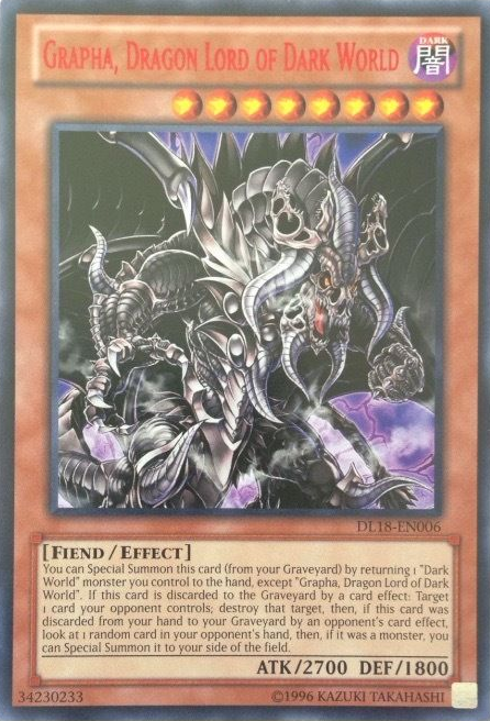 Grapha, Dragon Lord of Dark World (Red) [DL18-EN006] Rare | Deep Dive Games St. Marys