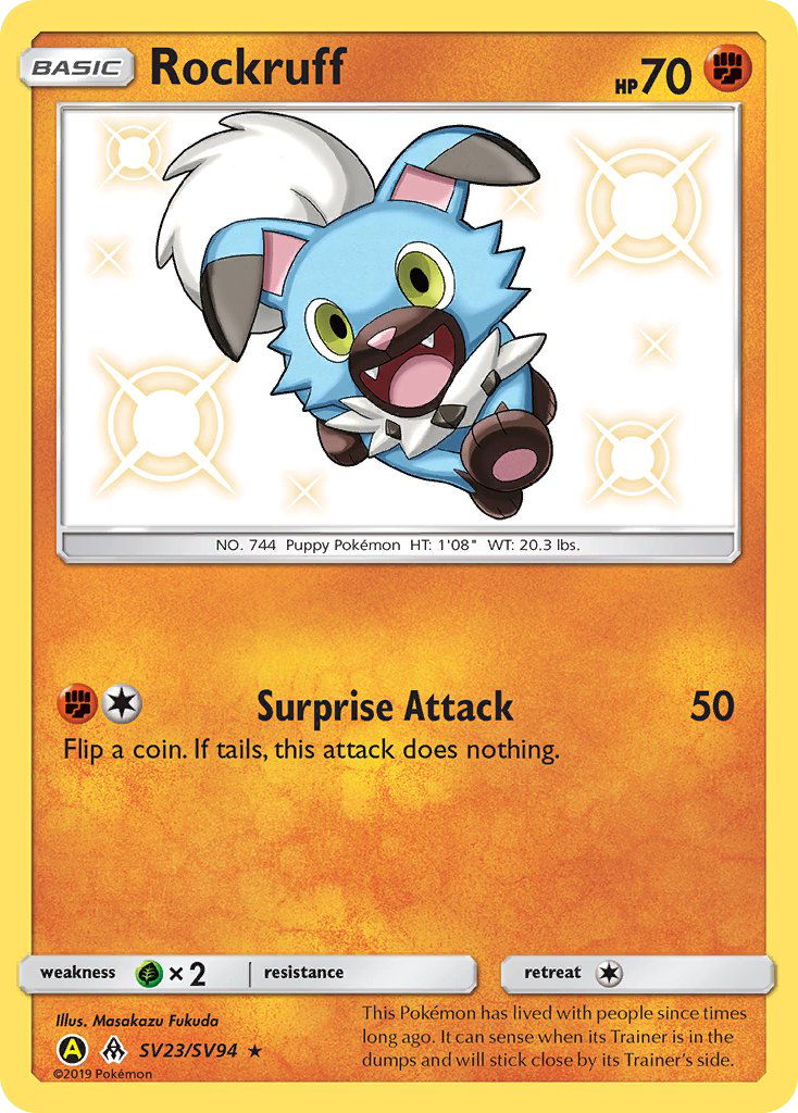 Rockruff (SV23/SV94) [Sun & Moon: Hidden Fates - Shiny Vault] | Deep Dive Games St. Marys
