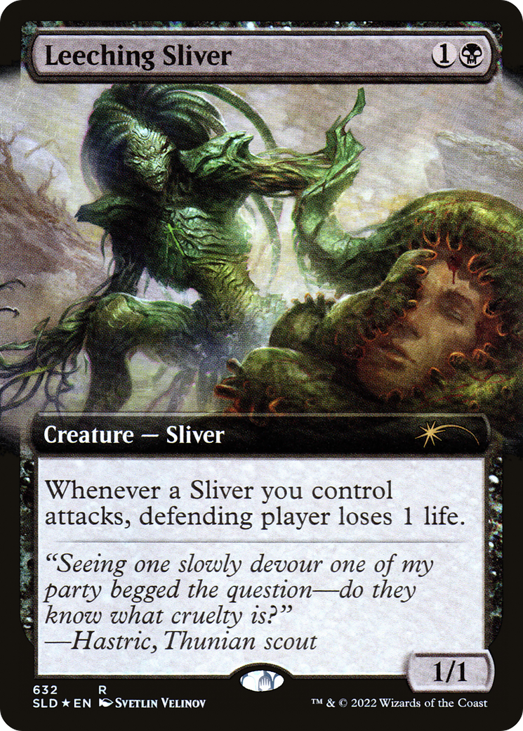 Leeching Sliver (Extended Art) [Secret Lair Drop Promos] | Deep Dive Games St. Marys