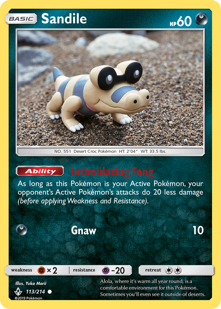 Sandile (113/214) [Sun & Moon: Unbroken Bonds] | Deep Dive Games St. Marys