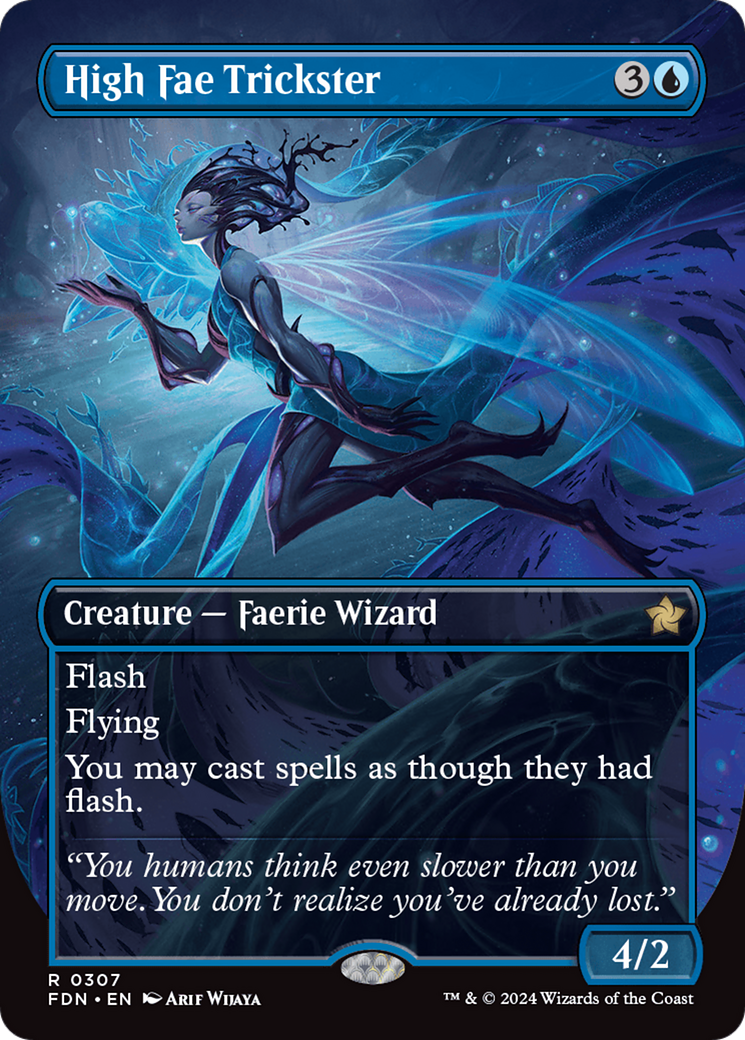 High Fae Trickster (Borderless) [Foundations] | Deep Dive Games St. Marys