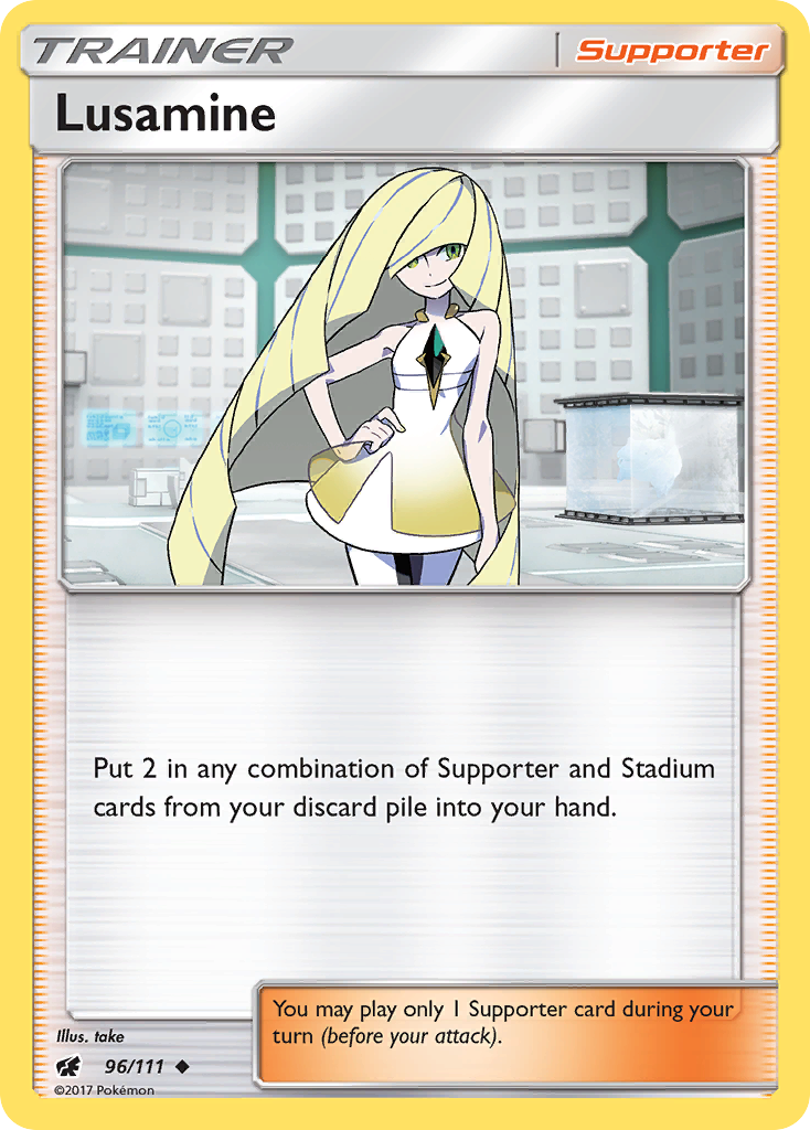 Lusamine (96/111) [Sun & Moon: Crimson Invasion] | Deep Dive Games St. Marys