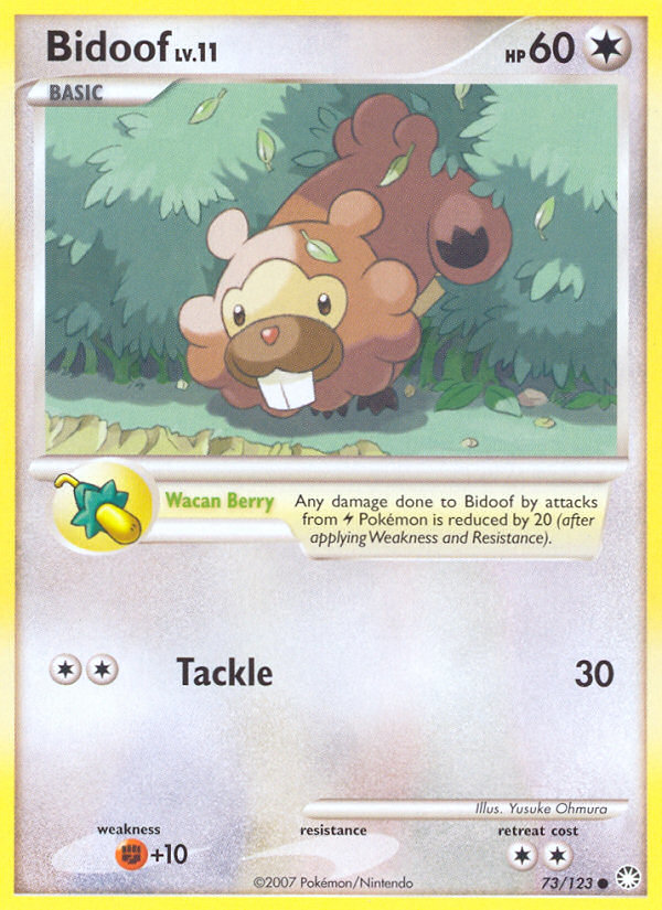 Bidoof (73/123) [Diamond & Pearl: Mysterious Treasures] | Deep Dive Games St. Marys