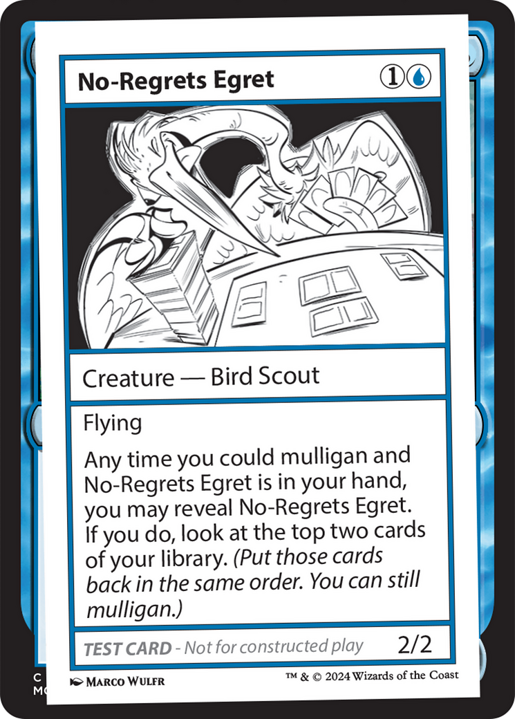 No-Regrets Egret [Mystery Booster 2 Playtest Cards] | Deep Dive Games St. Marys